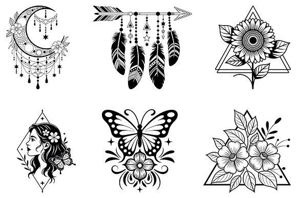 Boho Svg, Boho Floral Bundle