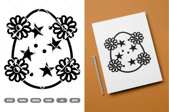 Floral Easter Egg SVG Clipart Review