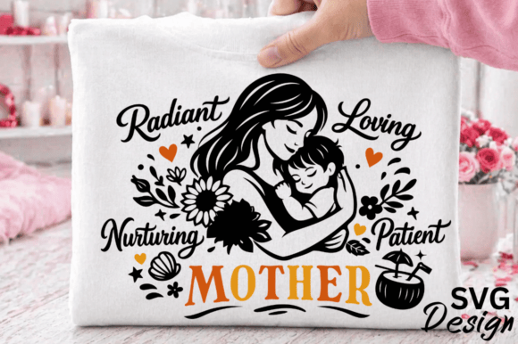 Retro Vintage Floral Mother's Day SVG